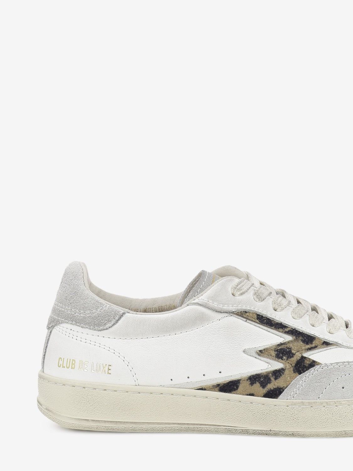 Club Deluxe brushed white / leopard print