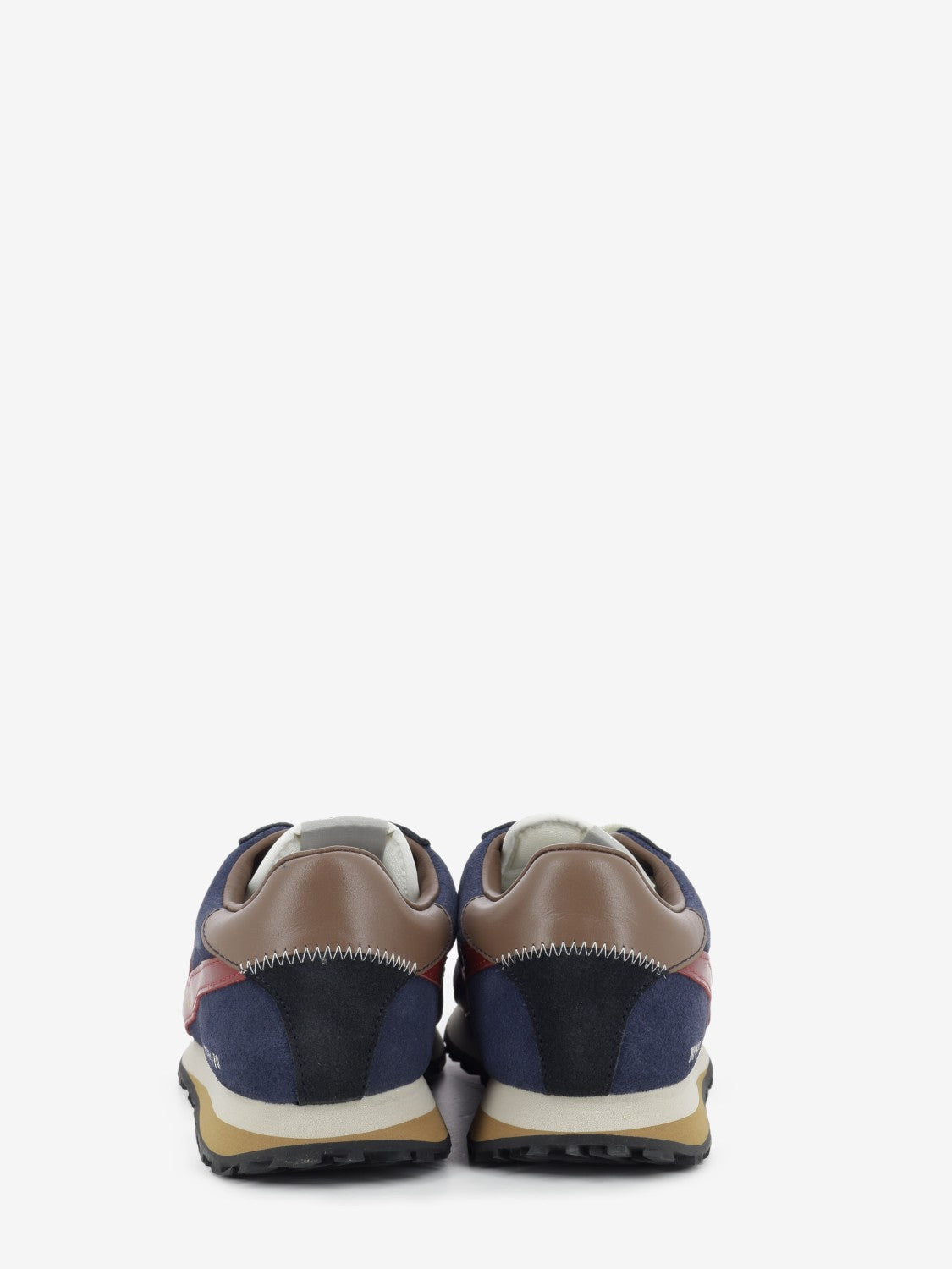 Flash navy suede blue / brown / red