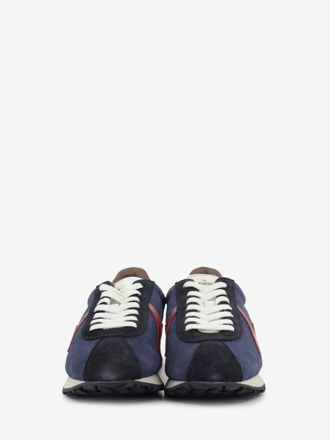 Flash navy suede blue / brown / red