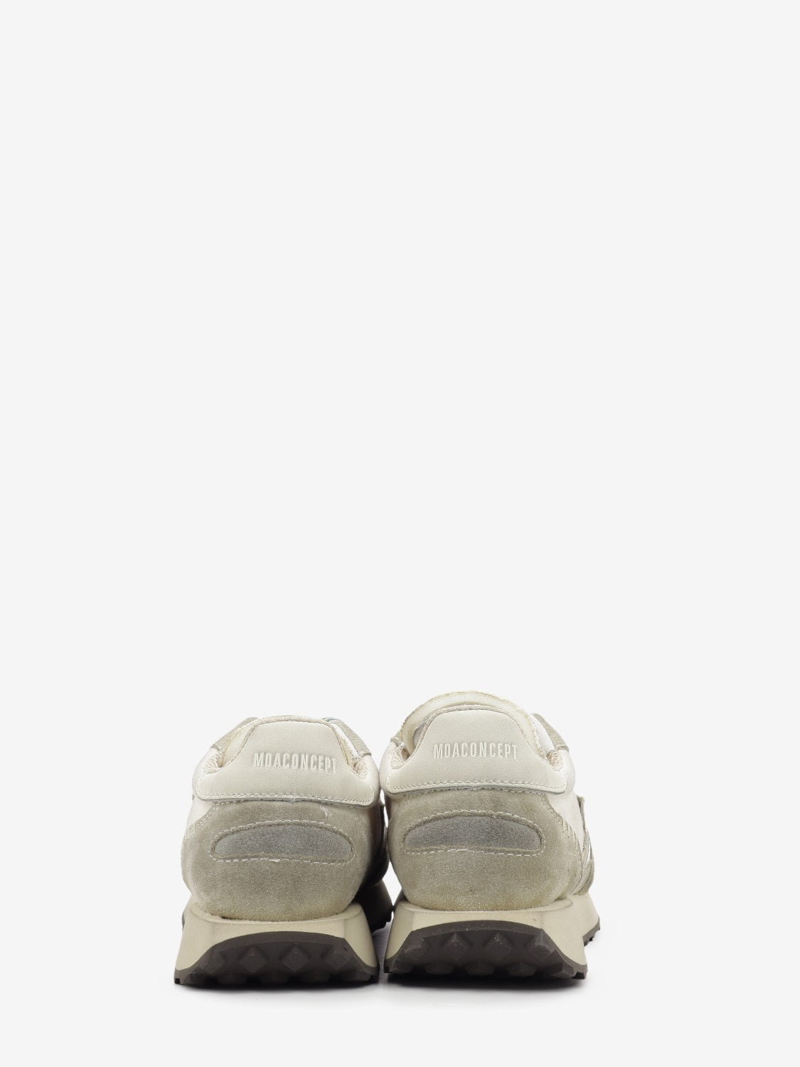 Hype nylon and washed suede sand