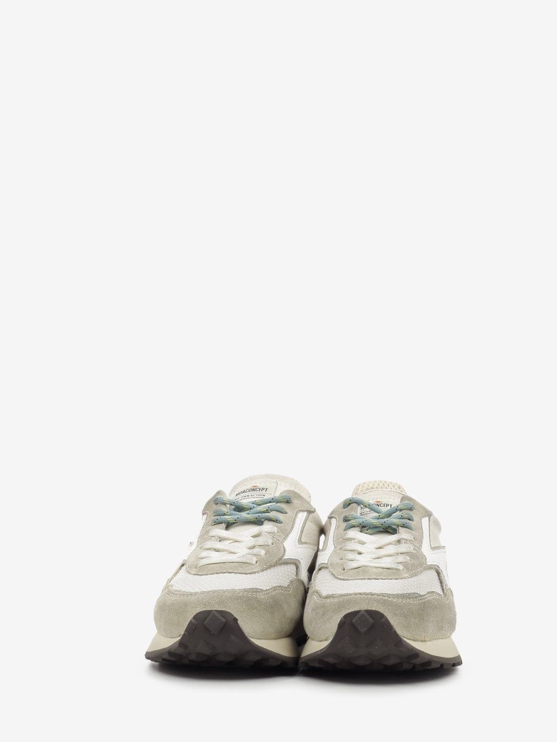 Hype nylon and washed suede sand