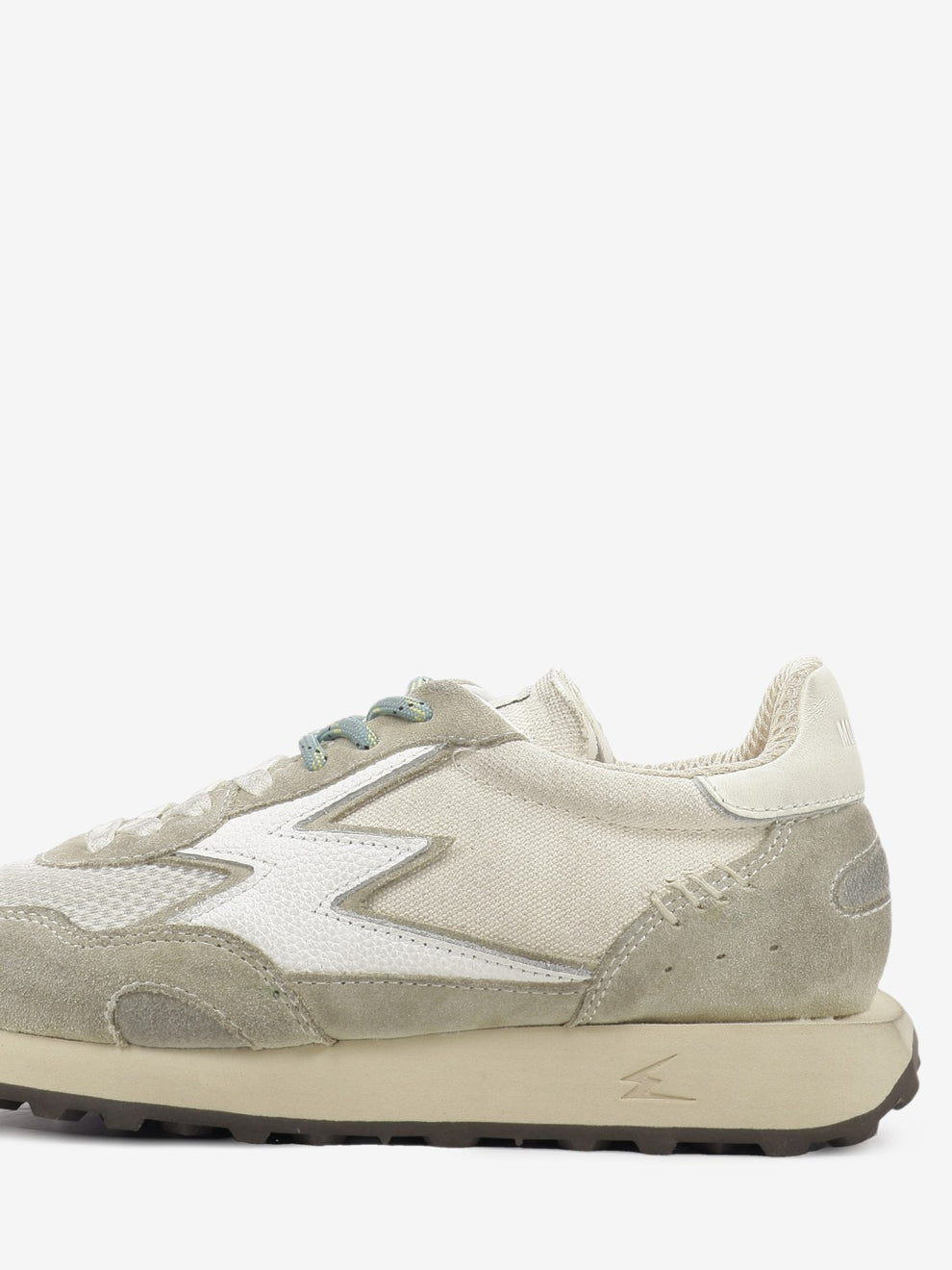 Hype nylon and washed suede sand
