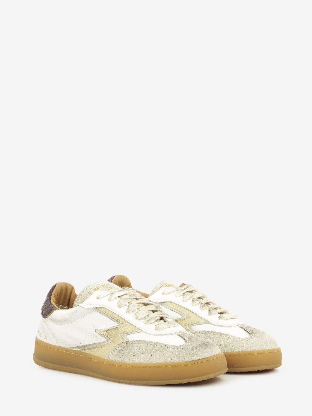 Sneakers Brushed white / bordeaux