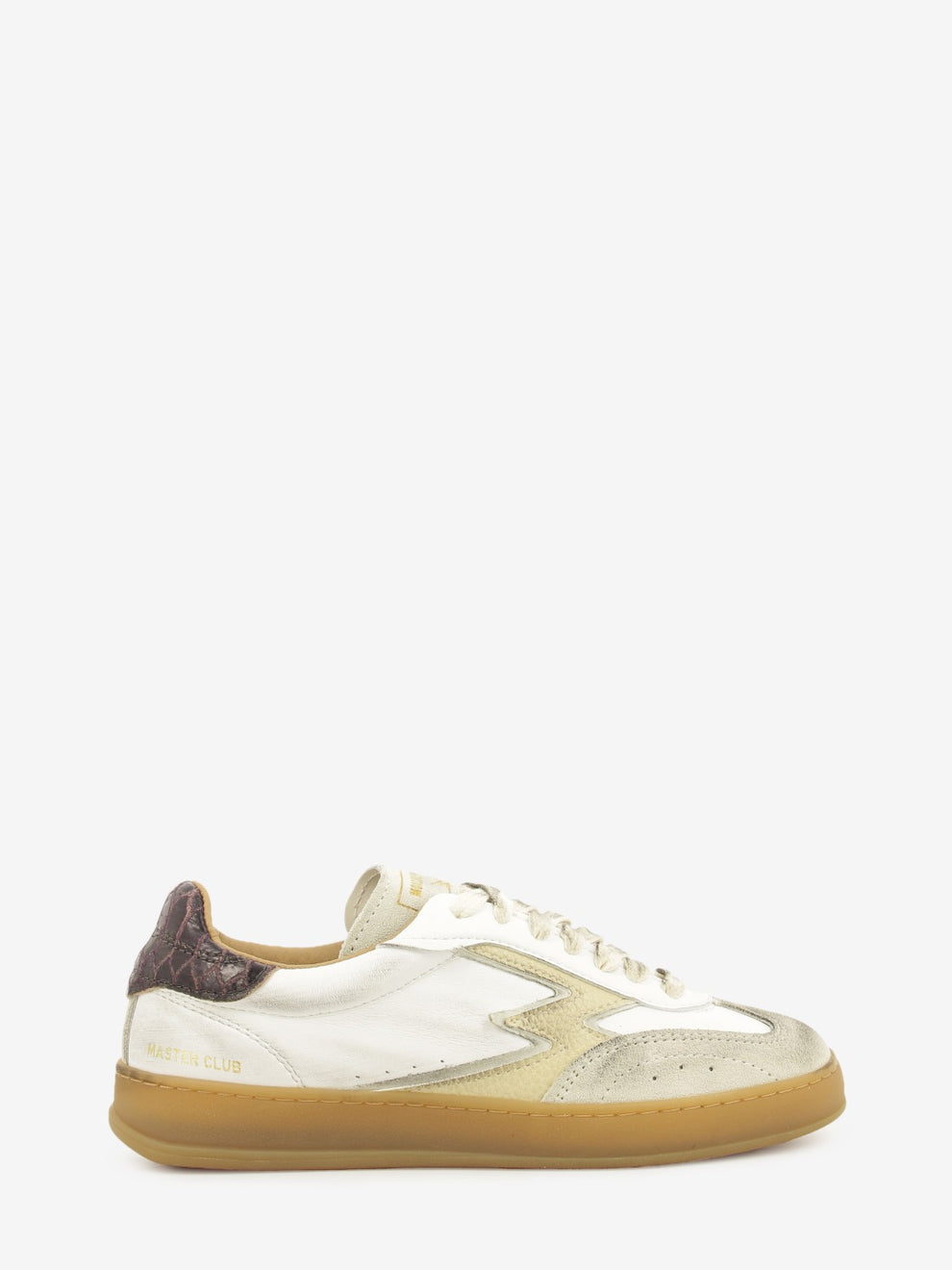 Sneakers Brushed white / bordeaux