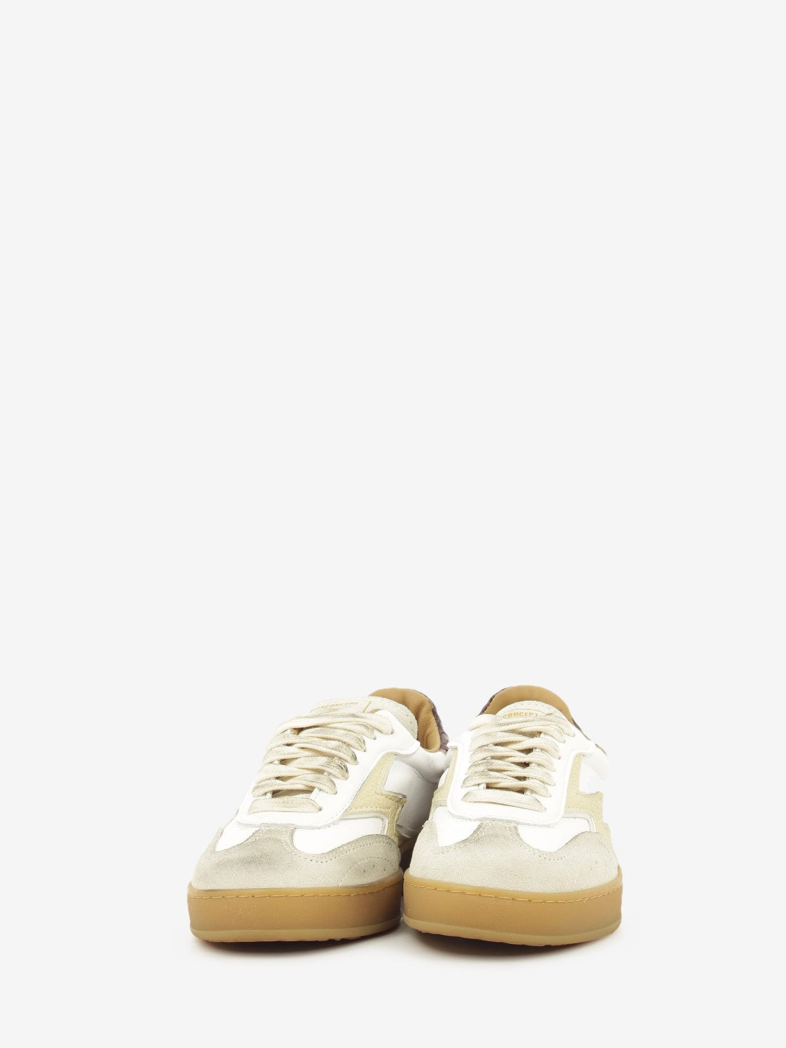 Sneakers Brushed white / bordeaux
