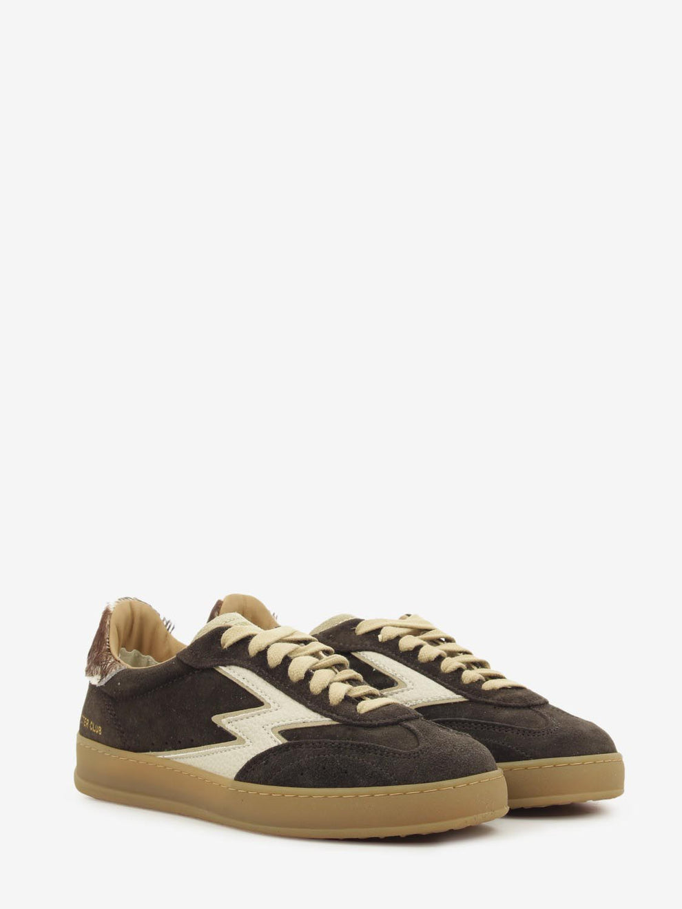 SNEAKER CLUB DARK BROWN/COW CL323