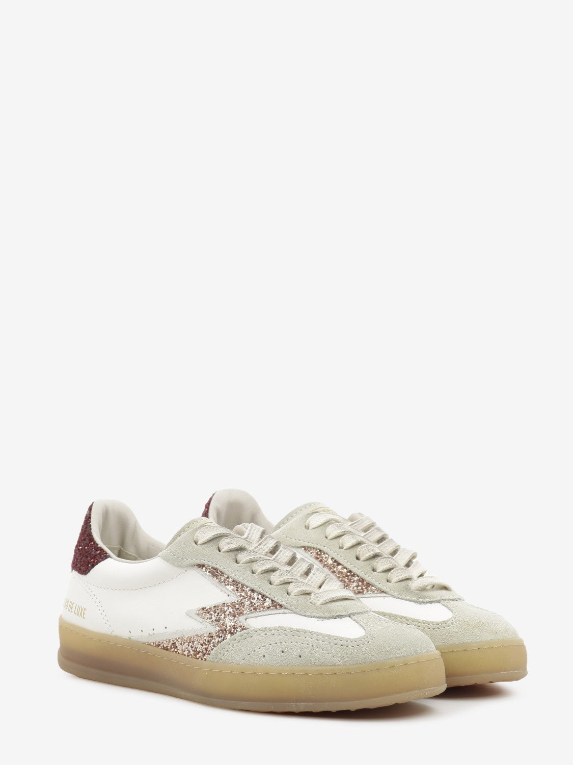Sneakers Club De Luxe bianche e glitter
