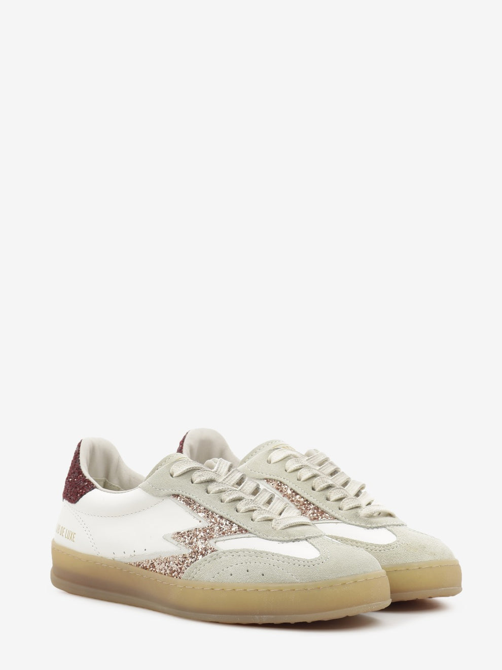 Sneakers Club De Luxe bianche e glitter