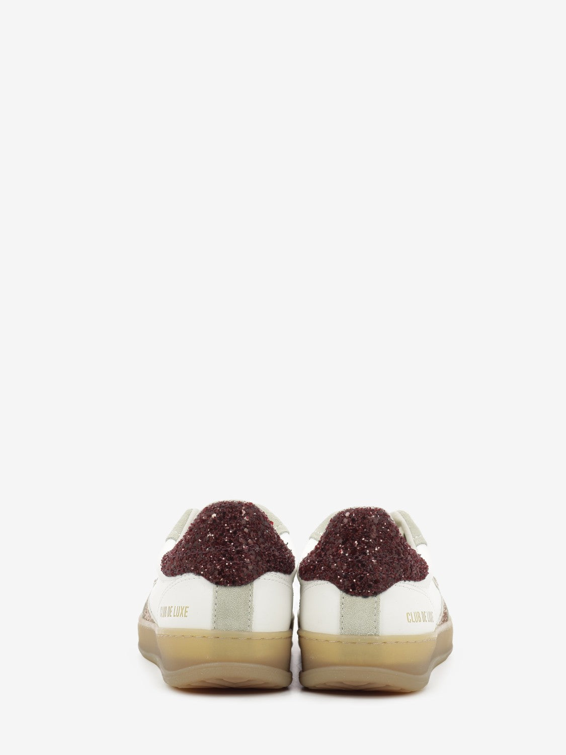Sneakers Club De Luxe bianche e glitter