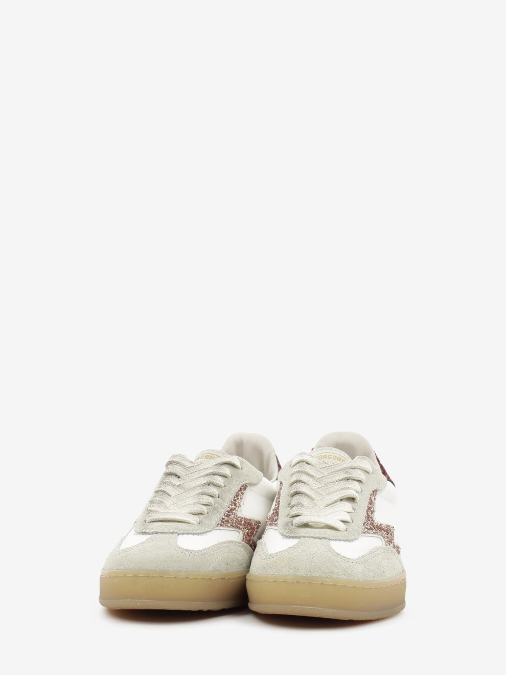 Sneakers Club De Luxe bianche e glitter