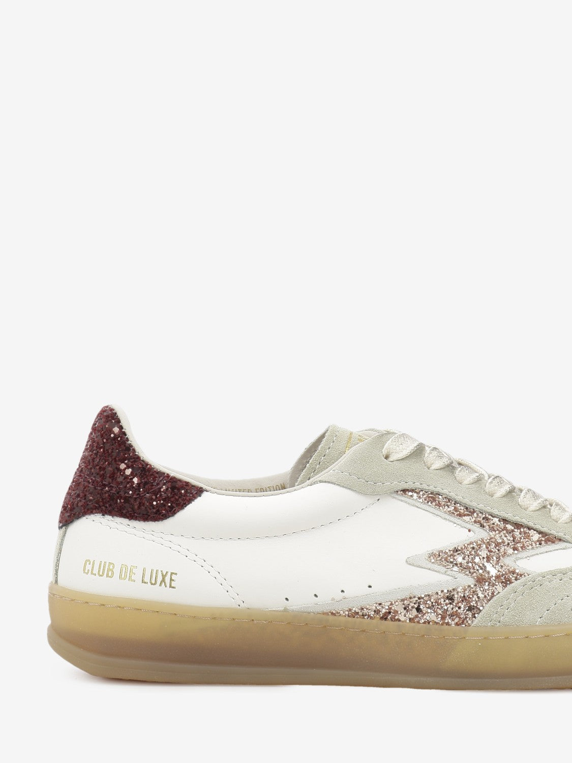 Sneakers Club De Luxe bianche e glitter