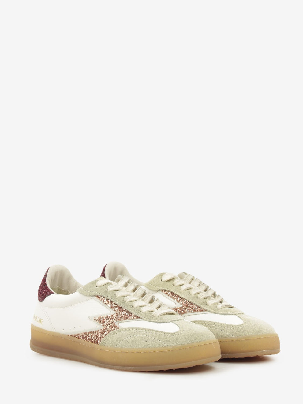 SNEAKER CLUB DELUXE WHITE/RED/CHAMPAGNE GLITTER MG703CO1