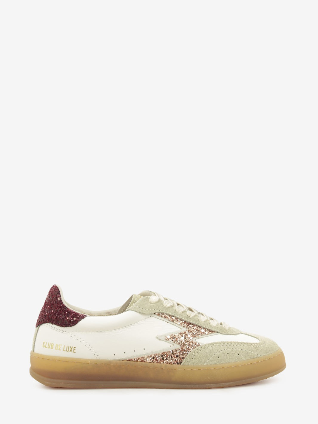 SNEAKER CLUB DELUXE WHITE/RED/CHAMPAGNE GLITTER MG703CO1