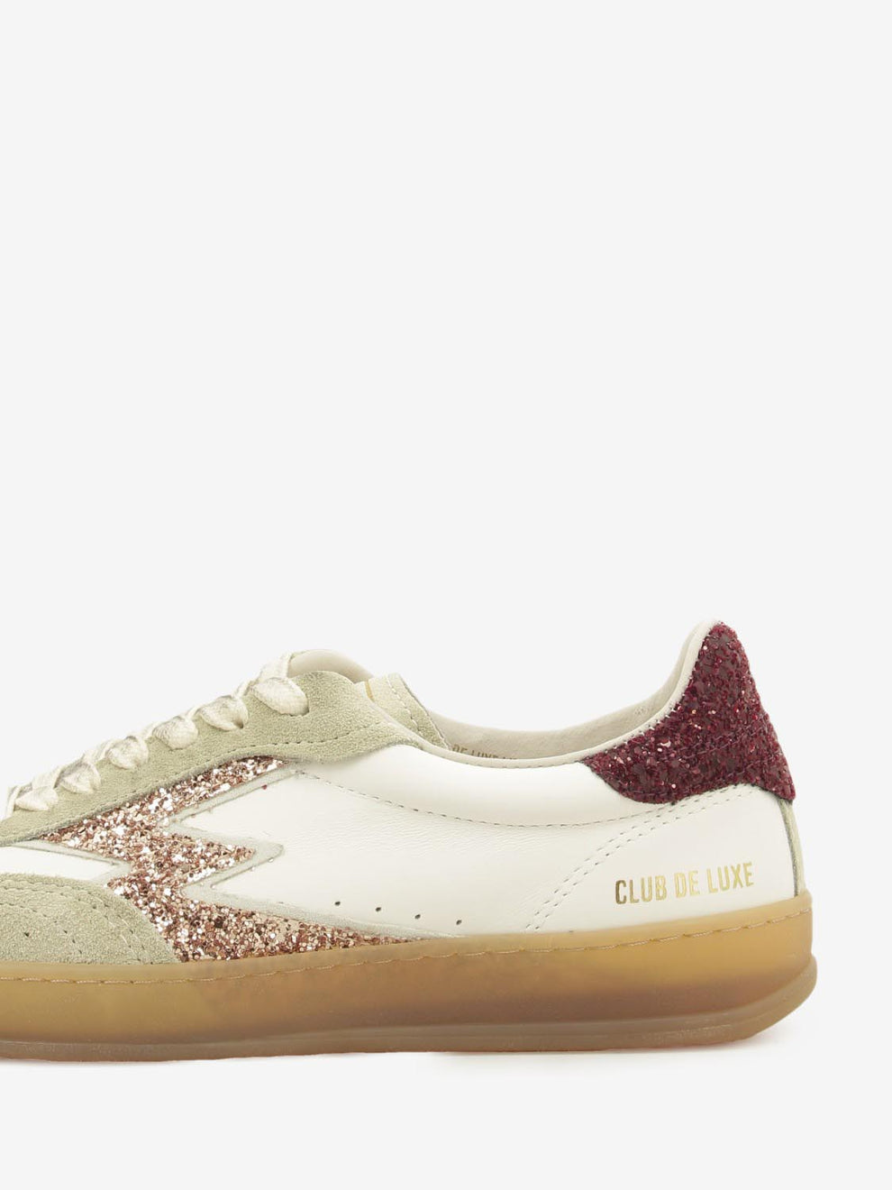 SNEAKER CLUB DELUXE WHITE/RED/CHAMPAGNE GLITTER MG703CO1