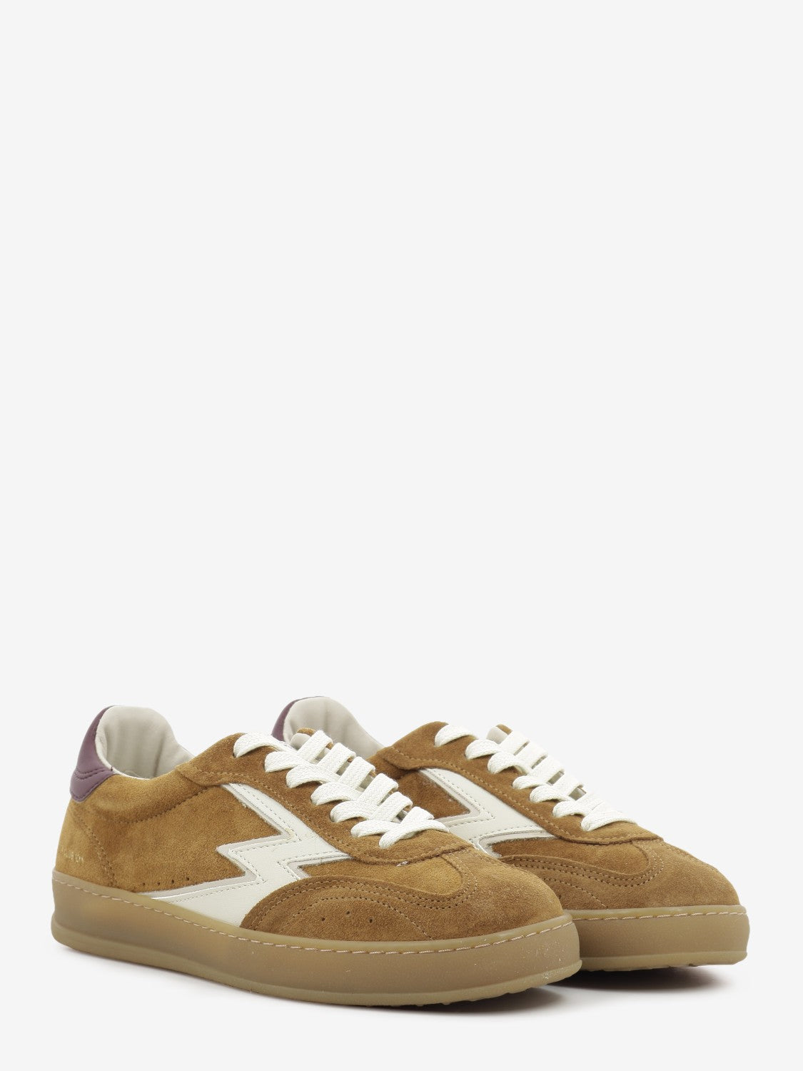Sneakers Club in suede cognac