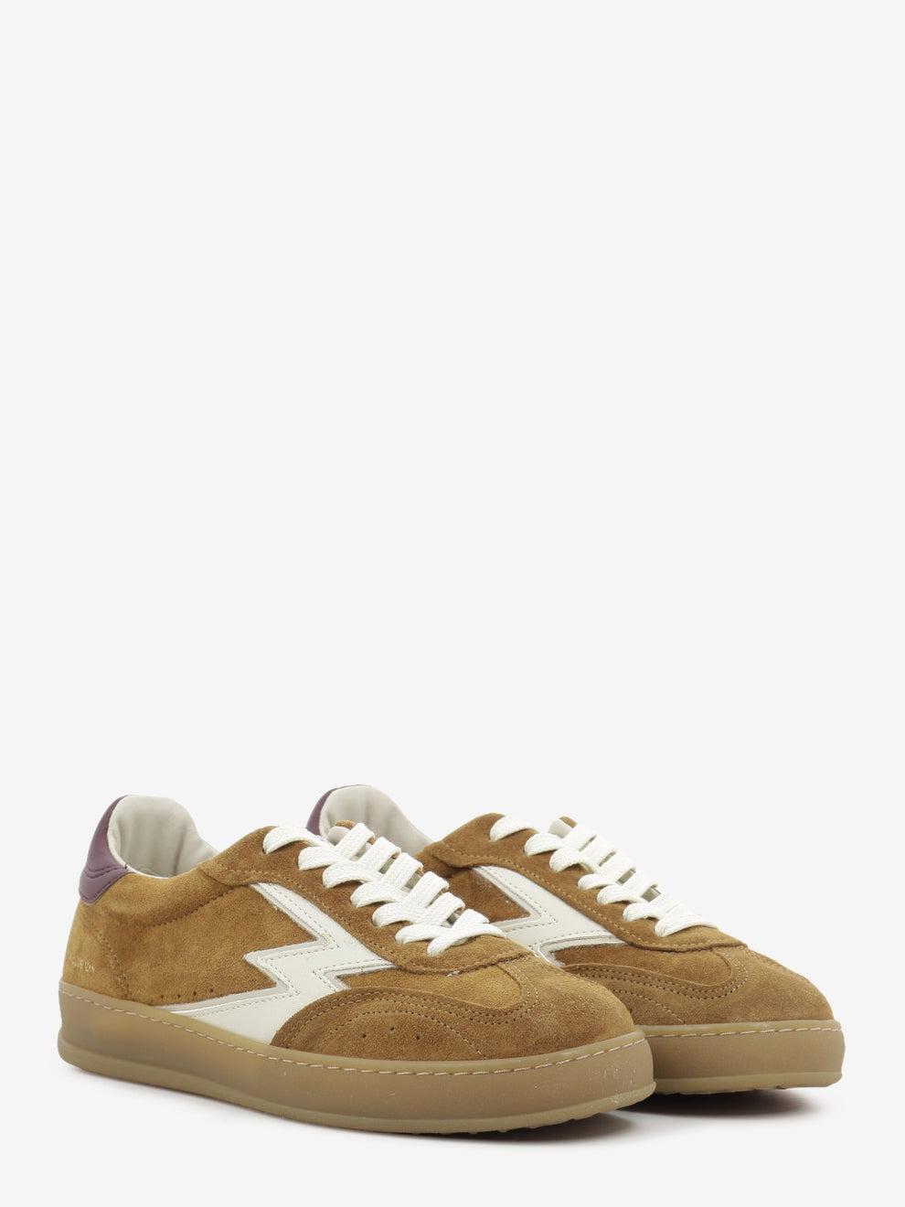 Sneakers Club in suede cognac