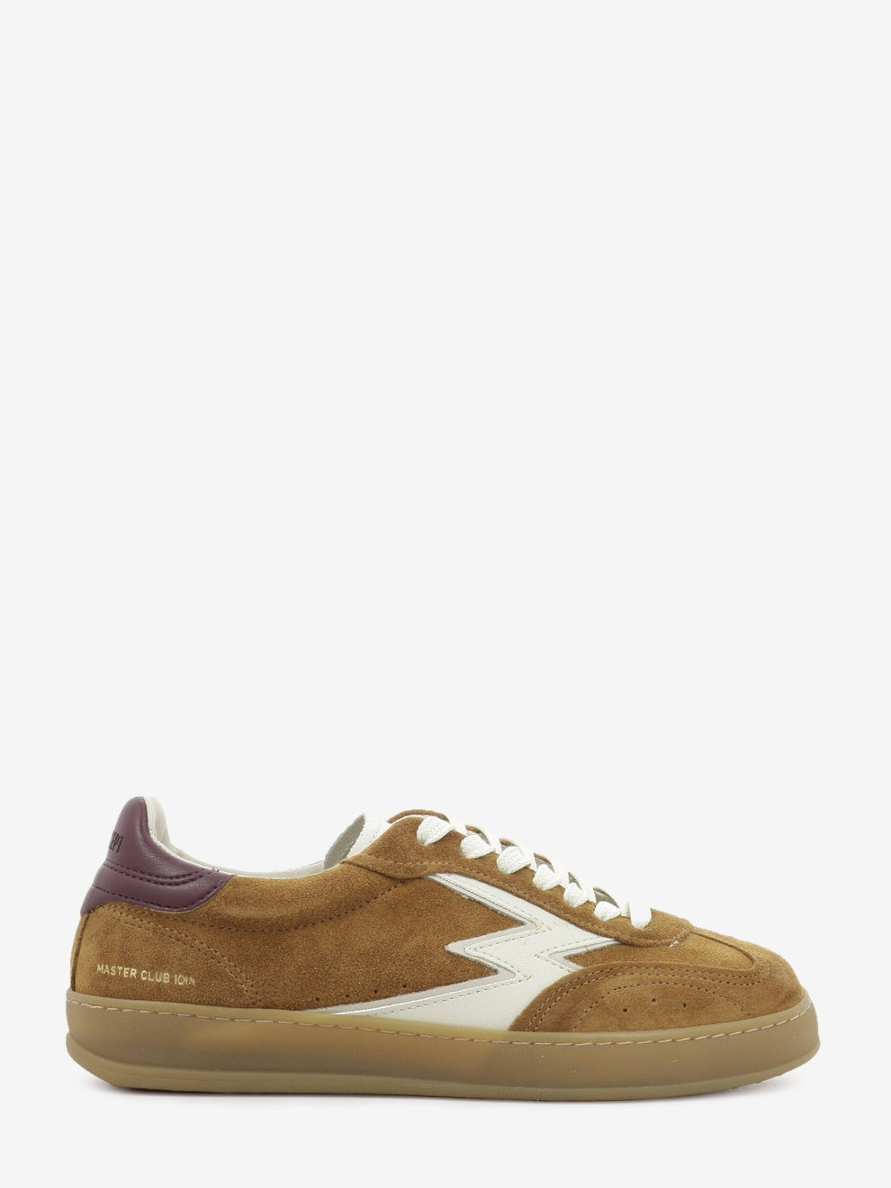 Sneakers Club in suede cognac