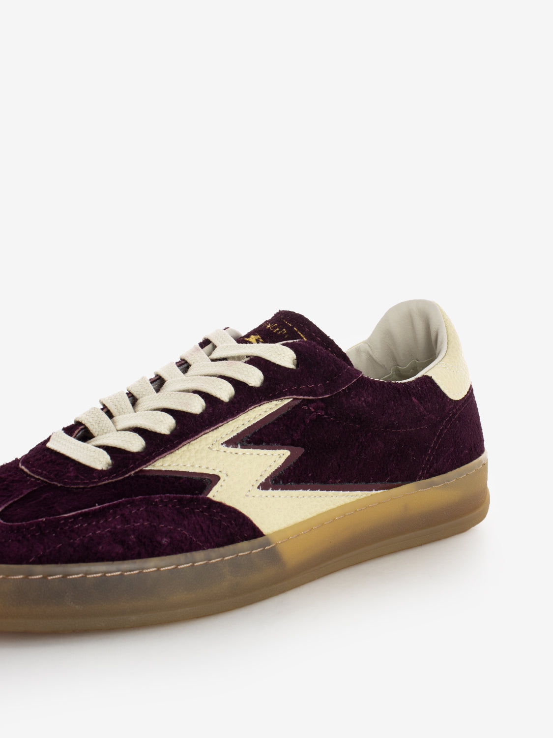 Sneakers Club suede graffiato bordeaux