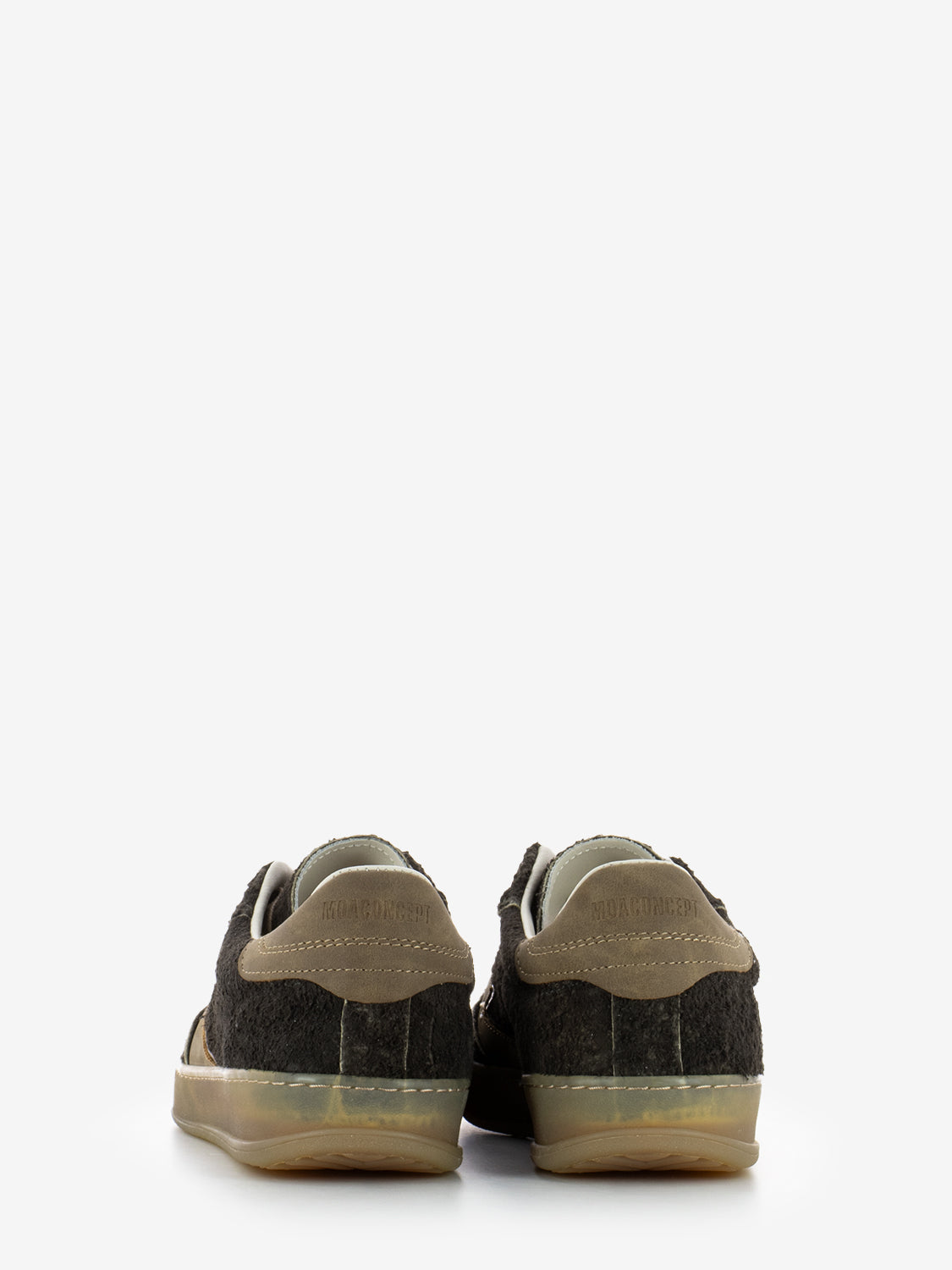 SCRATCHED SUEDE MOKA SNEAKER CL171M_MORO