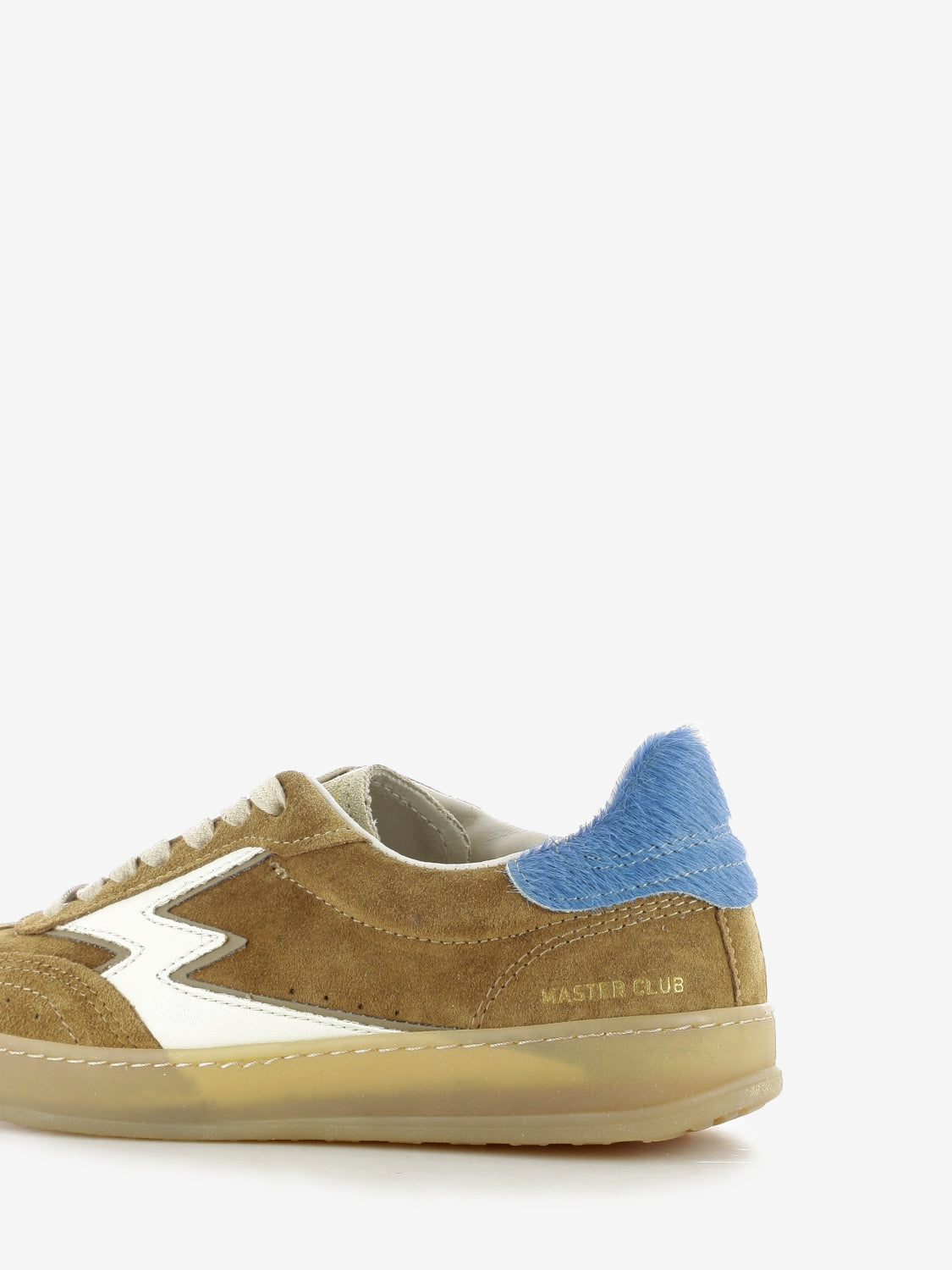 Sneakers electric blue / horsy tobacco