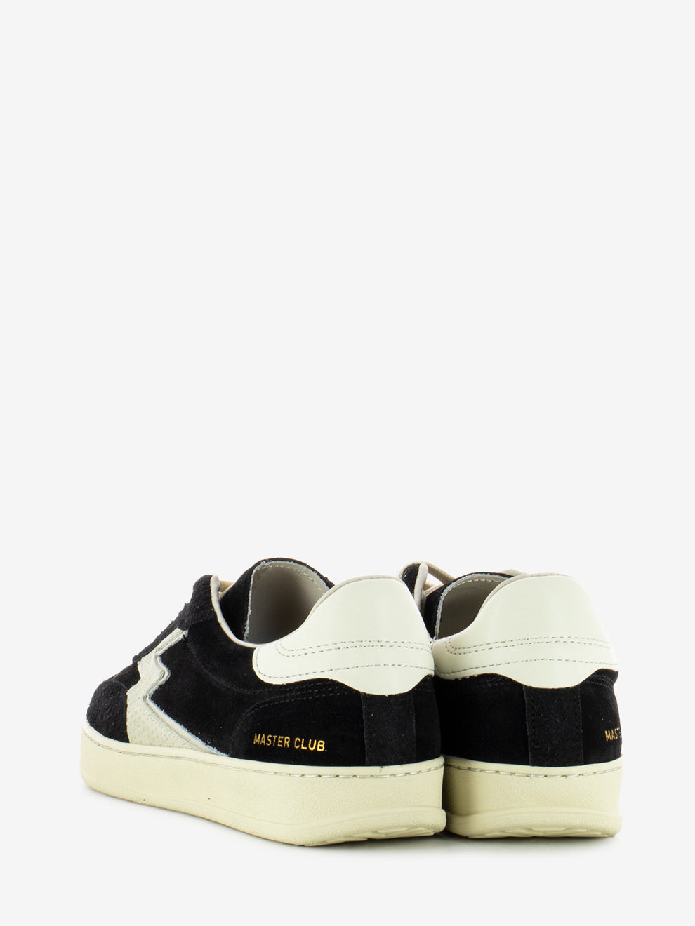 Black used effect suede sneakers