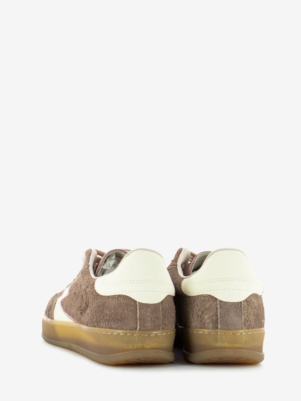 Pink suede sneakers