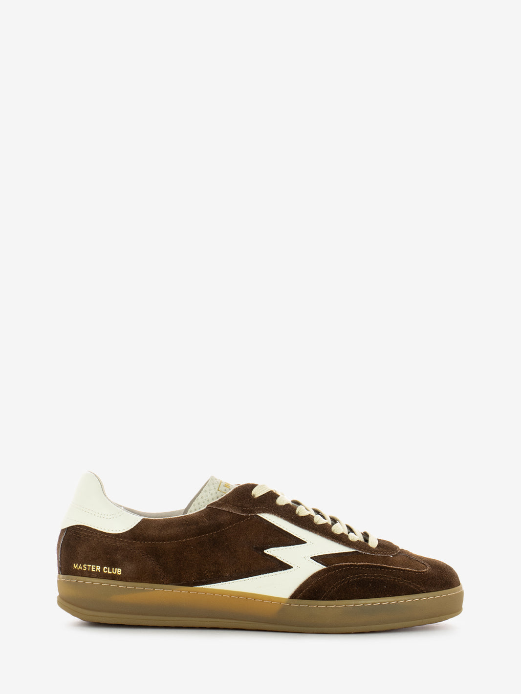 Sneakers in dark brown suede