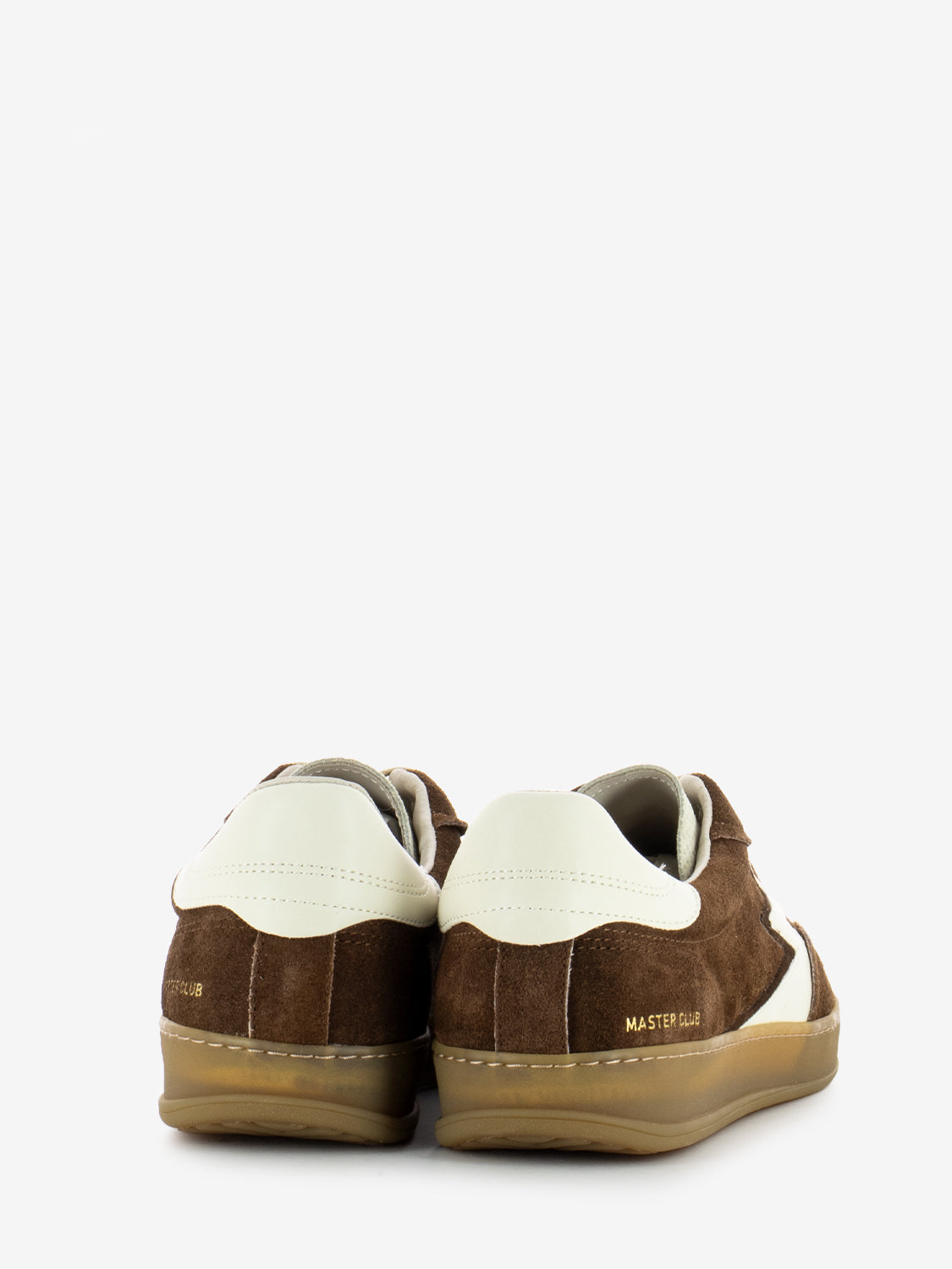 Sneakers in dark brown suede