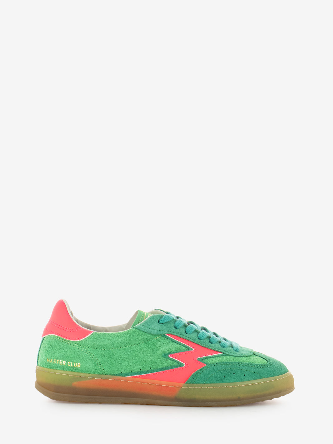 Sneakers Master Club verde / fuxia fluo