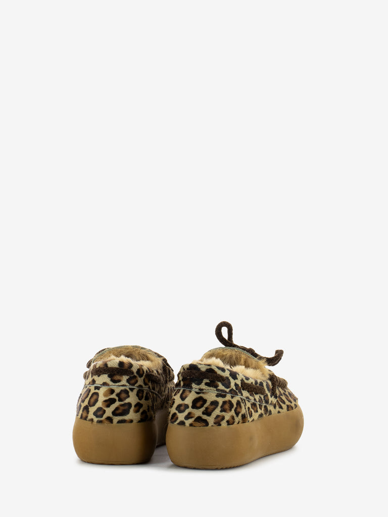 PRIMABASE - Mocassino Kelly in cavallino leopardato