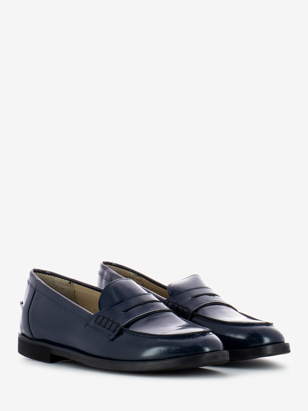 Mocassino spazzolato blu