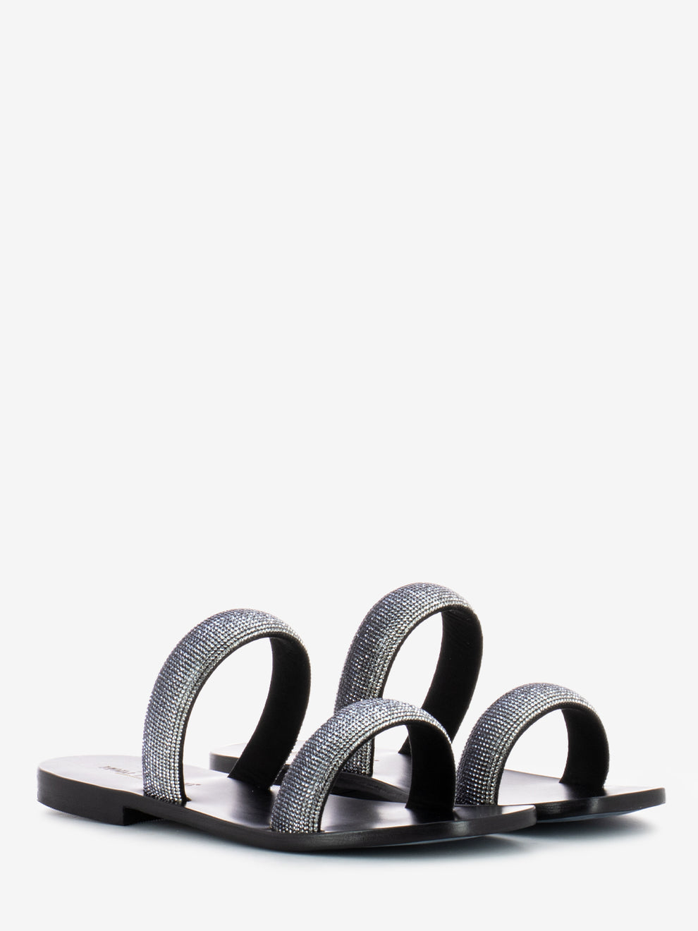 Ciabatta con strass nero