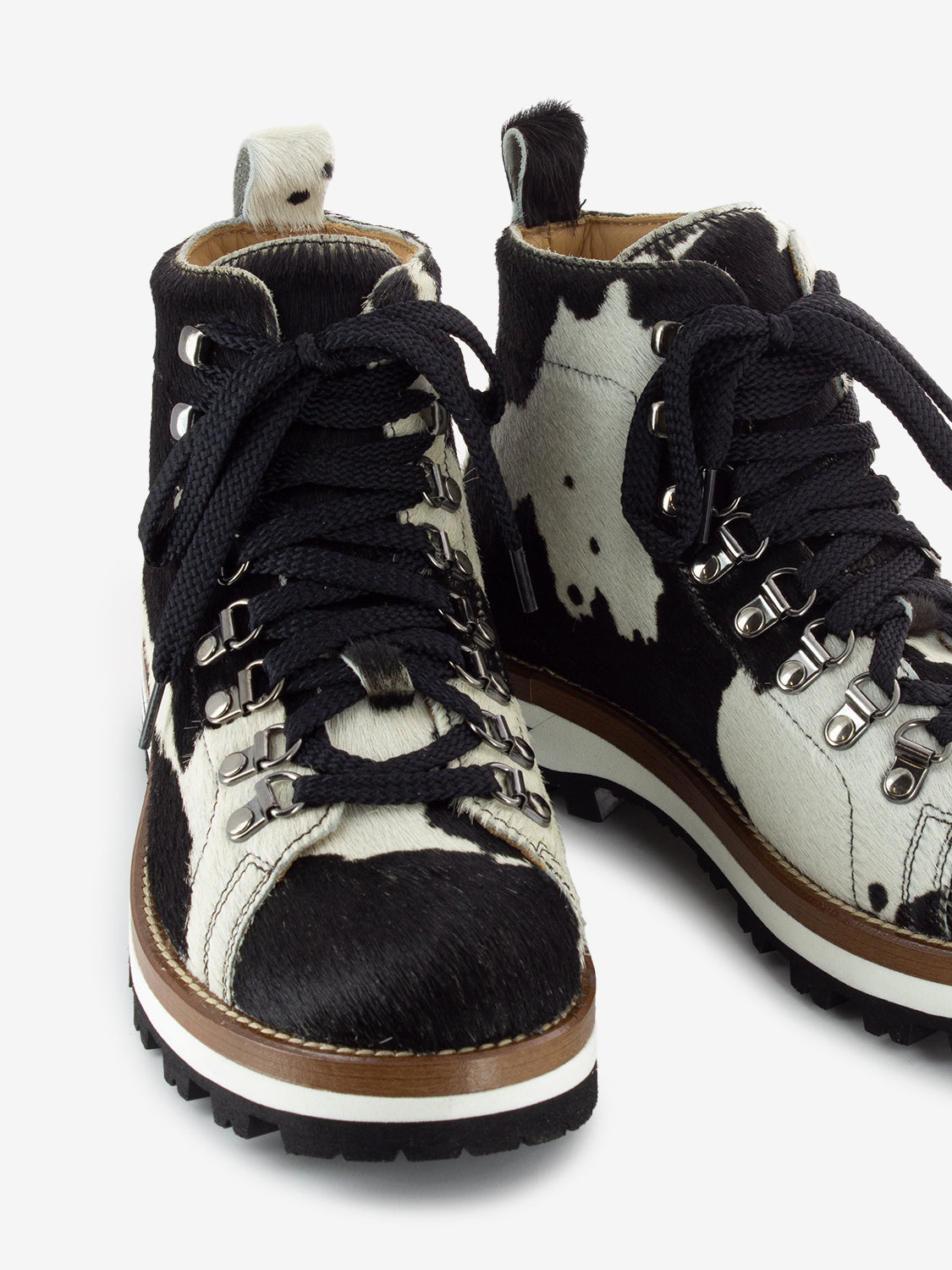 Pedula Falcade cavallino animalier bianco / nero