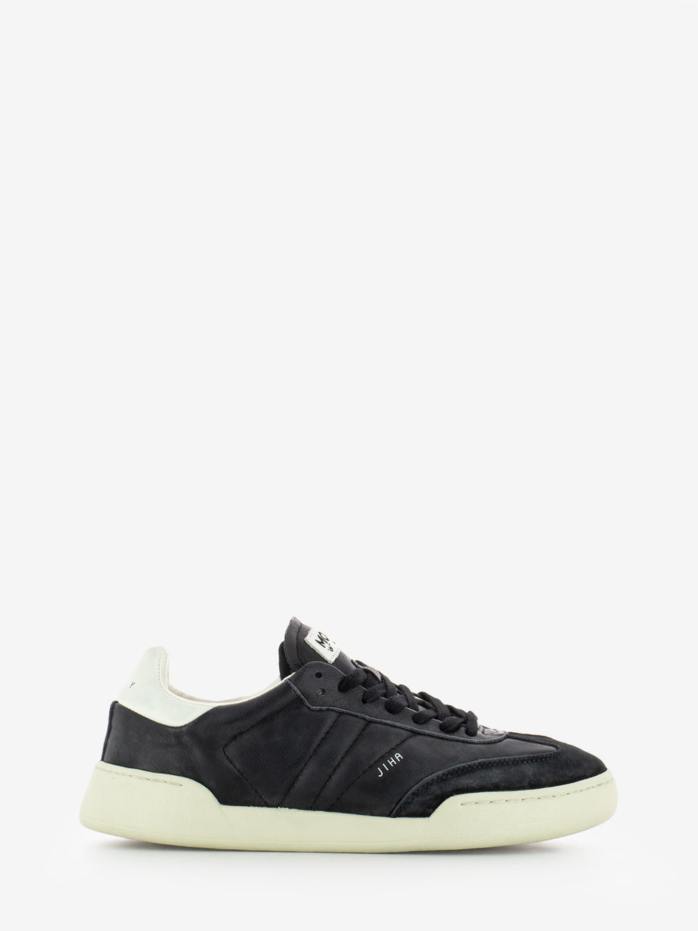 Sneakers in pelle nero