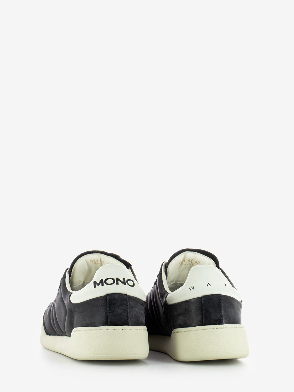 Sneakers in pelle nero