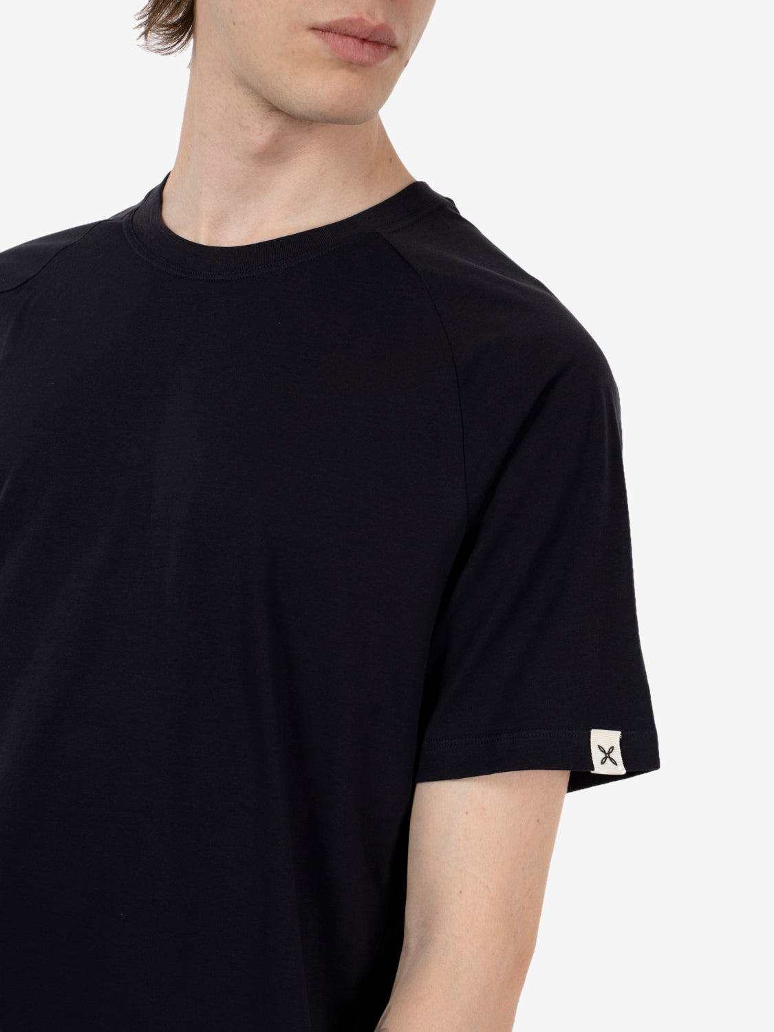 Minimal logo t-shirt ardesia delavè