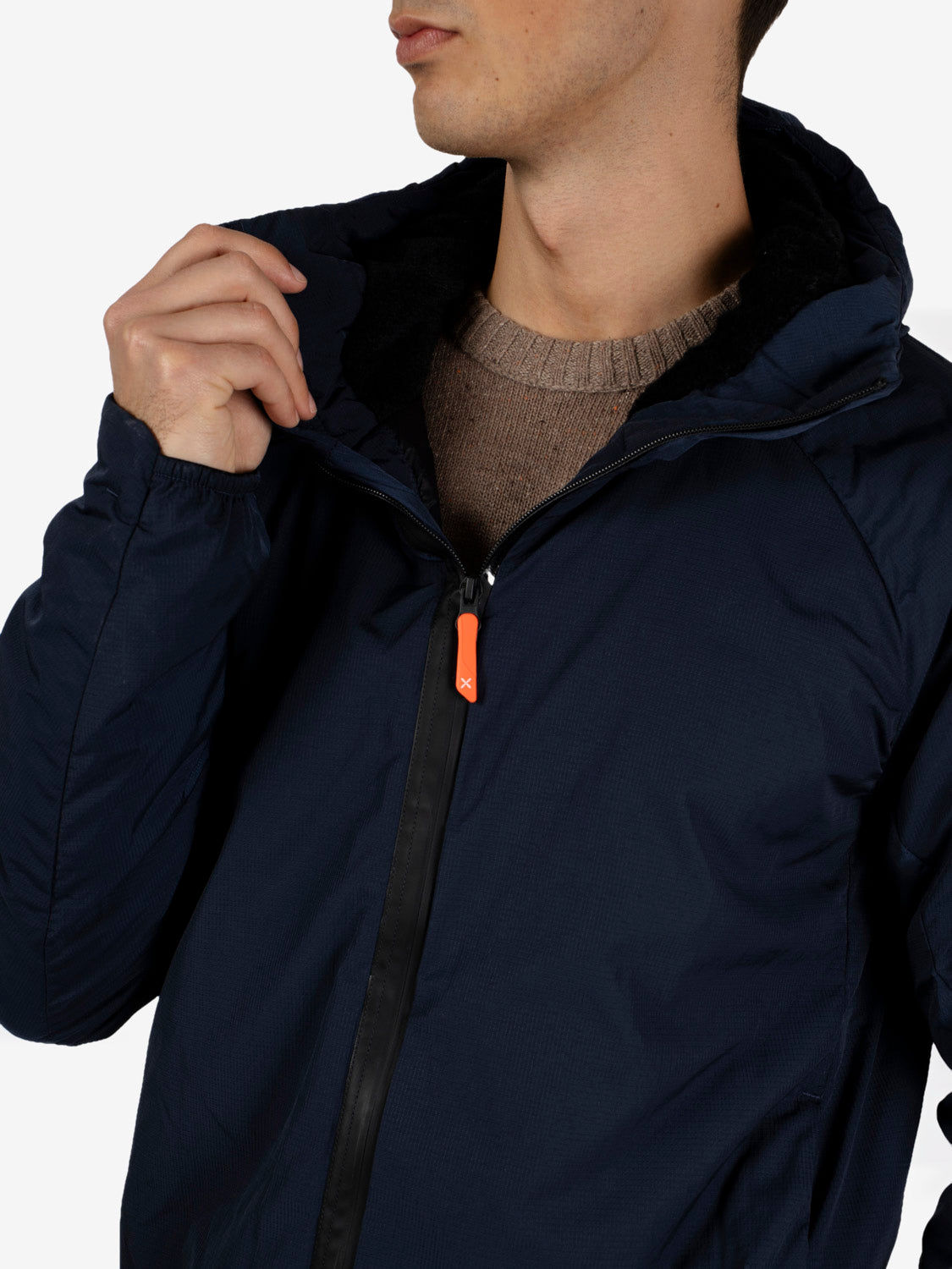 Versante Comfortemp hooded jacket blueberry