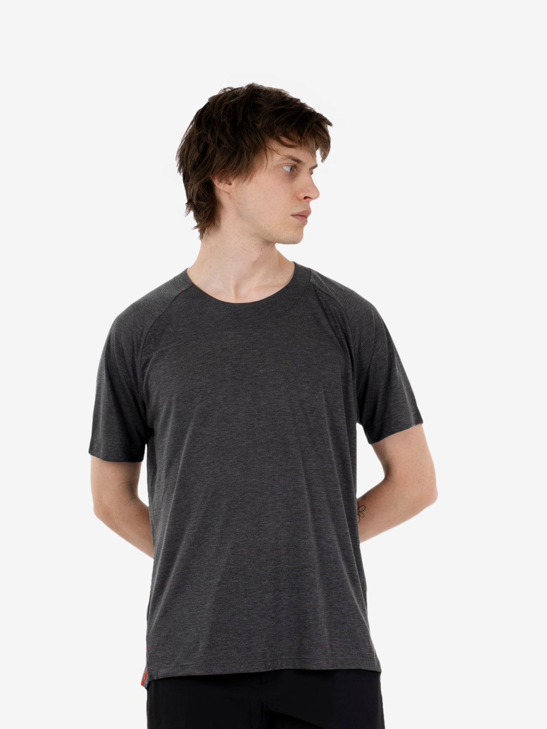 Gray t-shirt side