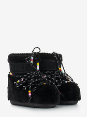 MOON BOOT - MB Icon low faux breads fur black