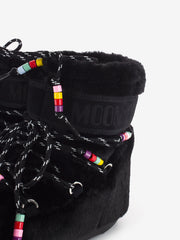 MOON BOOT - MB Icon low faux breads fur black