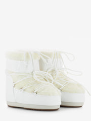 MOON BOOT - MB icon low faux fur optical white