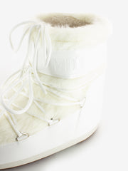 MOON BOOT - MB icon low faux fur optical white