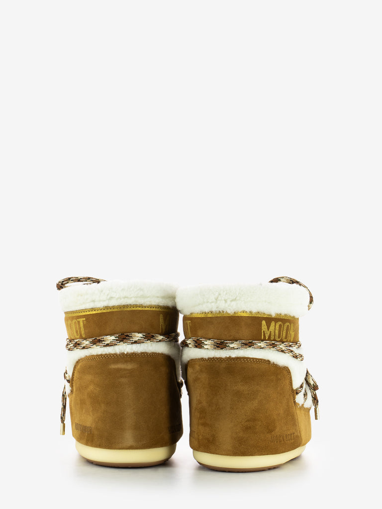 MOON BOOT - MB Icon low shearling whisky / off white