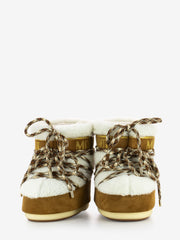 MOON BOOT - MB Icon low shearling whisky / off white