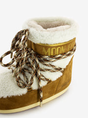 MOON BOOT - MB Icon low shearling whisky / off white