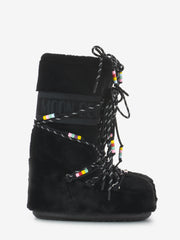 MOON BOOT - MB Original Icon faux fur black