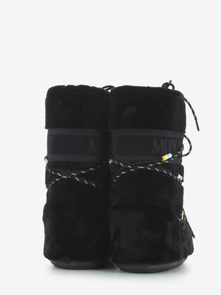 MOON BOOT - MB Original Icon faux fur black