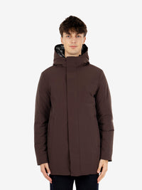 Clark long dark brown jacket