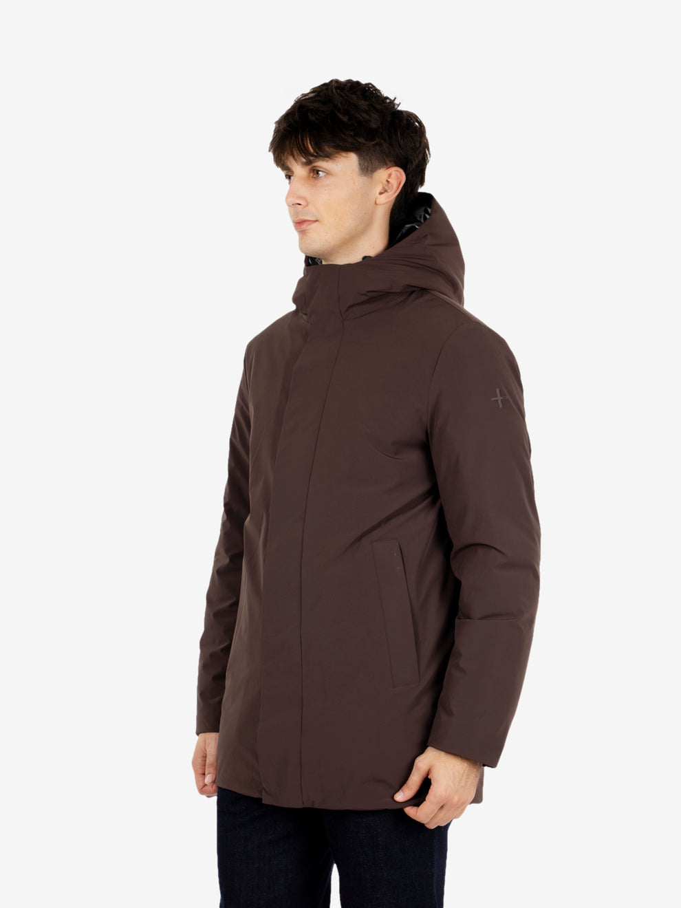 Clark long dark brown jacket