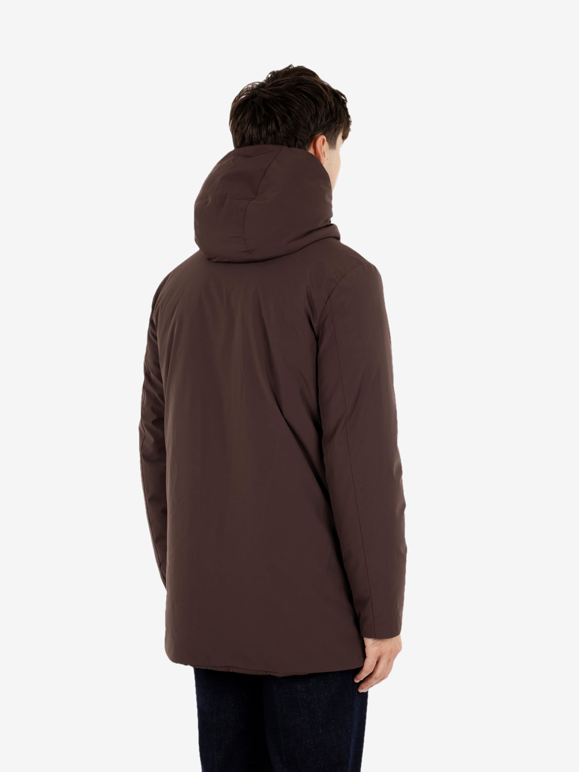 Clark long dark brown jacket